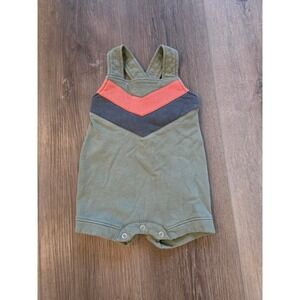 Kate Quinn x Little Liam 6-12 months 100% Organic Cotton Chevron Stripe Romper